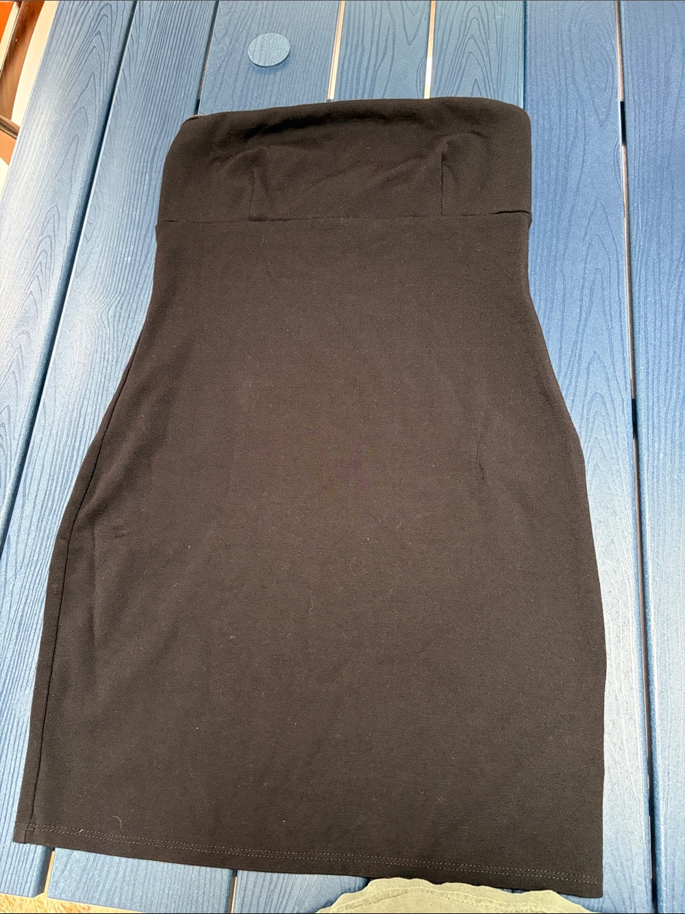 Urban Outfitters Strapless Black Bodycon Mini Dress